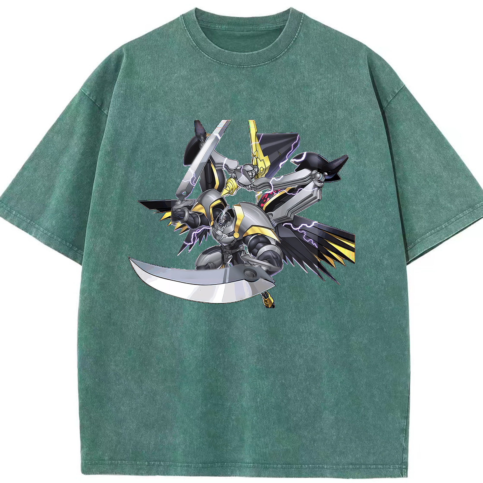（画像用） 遊☆戯☆王 Yu-Gi-Oh! 綿100% ヴィンテージ風 半袖Tシャツ（フロントプリント）